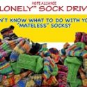 Hope Alliance sponsors “Lonely” sock drive